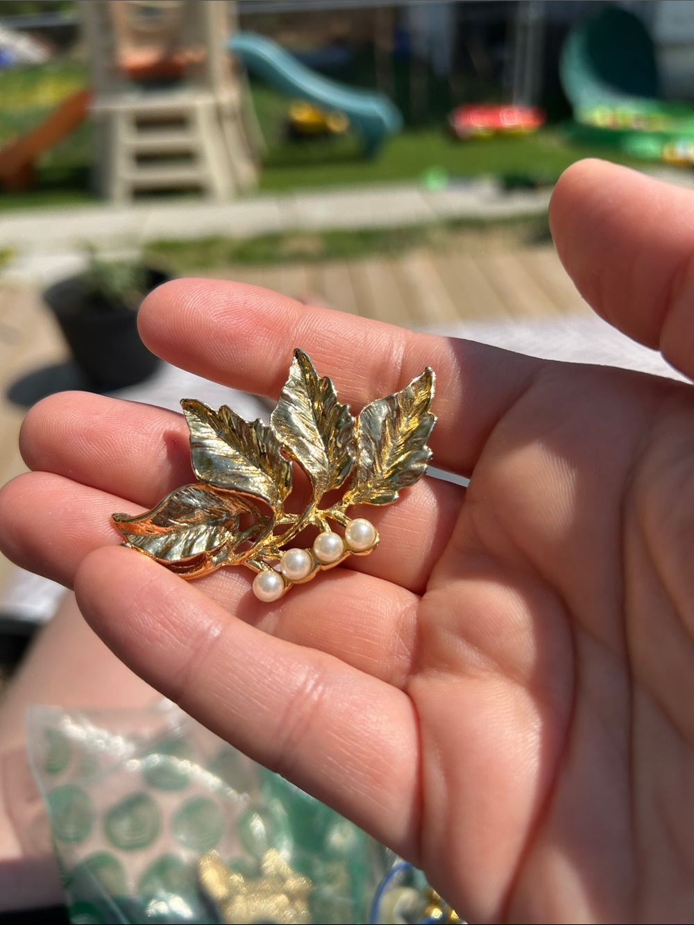 Leaf brooch